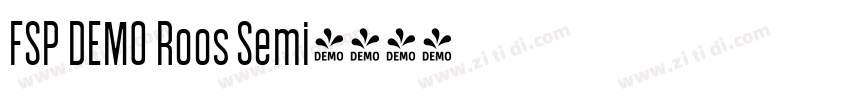 FSP DEMO Roos Semi字体转换 FSP DEMO Roos Semi字体转换